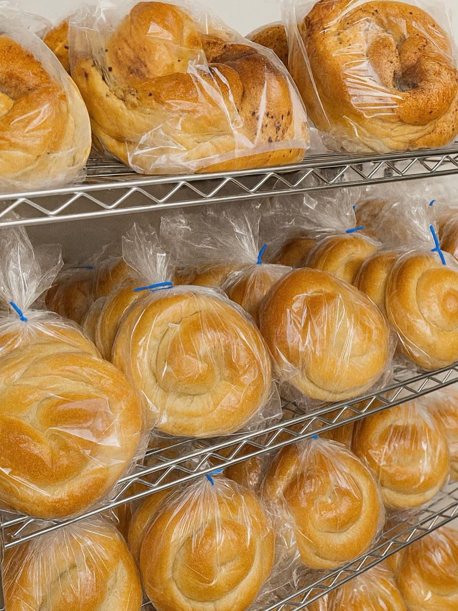 Fresh baked kosher challah at Benny's Bagels Dallas TX
