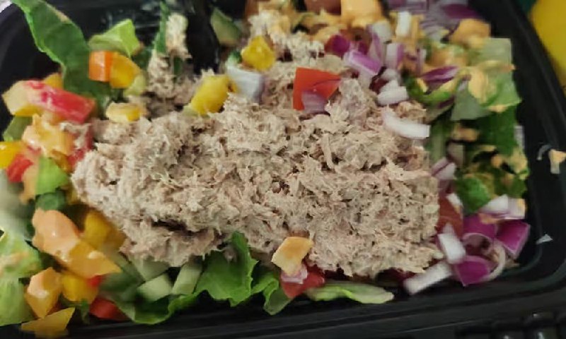 Tuna salad at Benny's Bagels Dallas TX