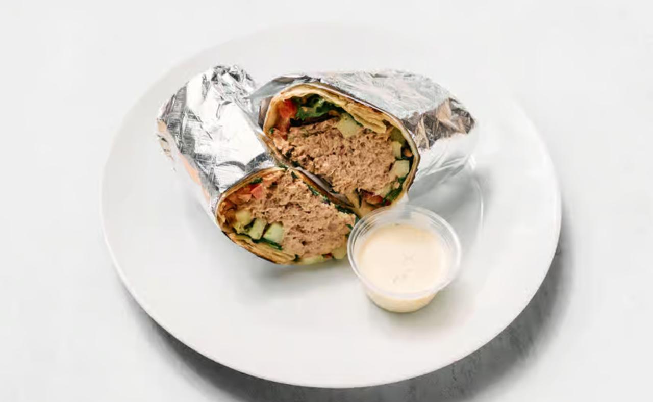 Tuna wrap at Benny's Bagels Dallas TX